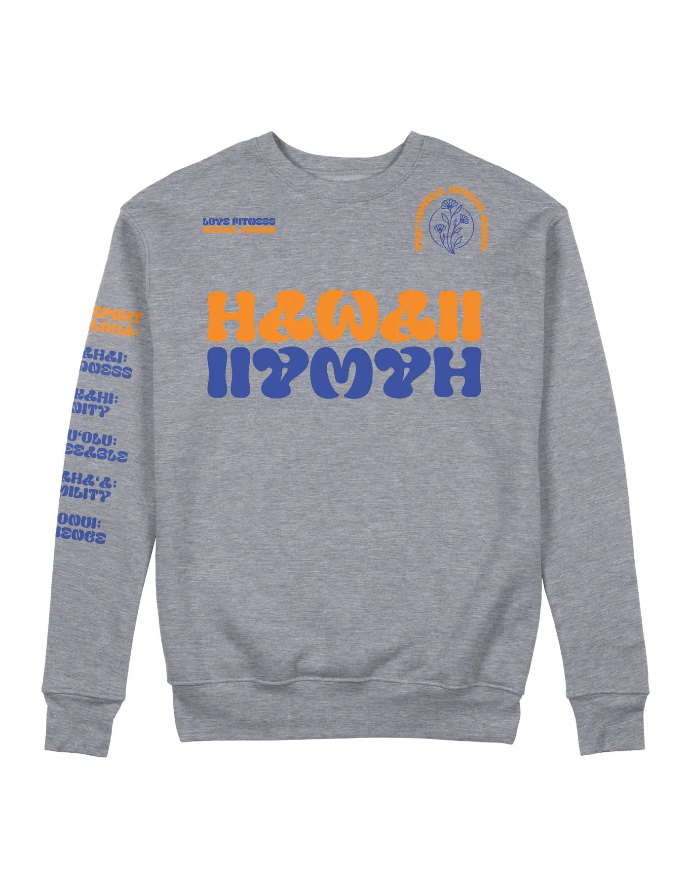 Hawai'i Electric Euphoria Sweatshirt - Heather Grey