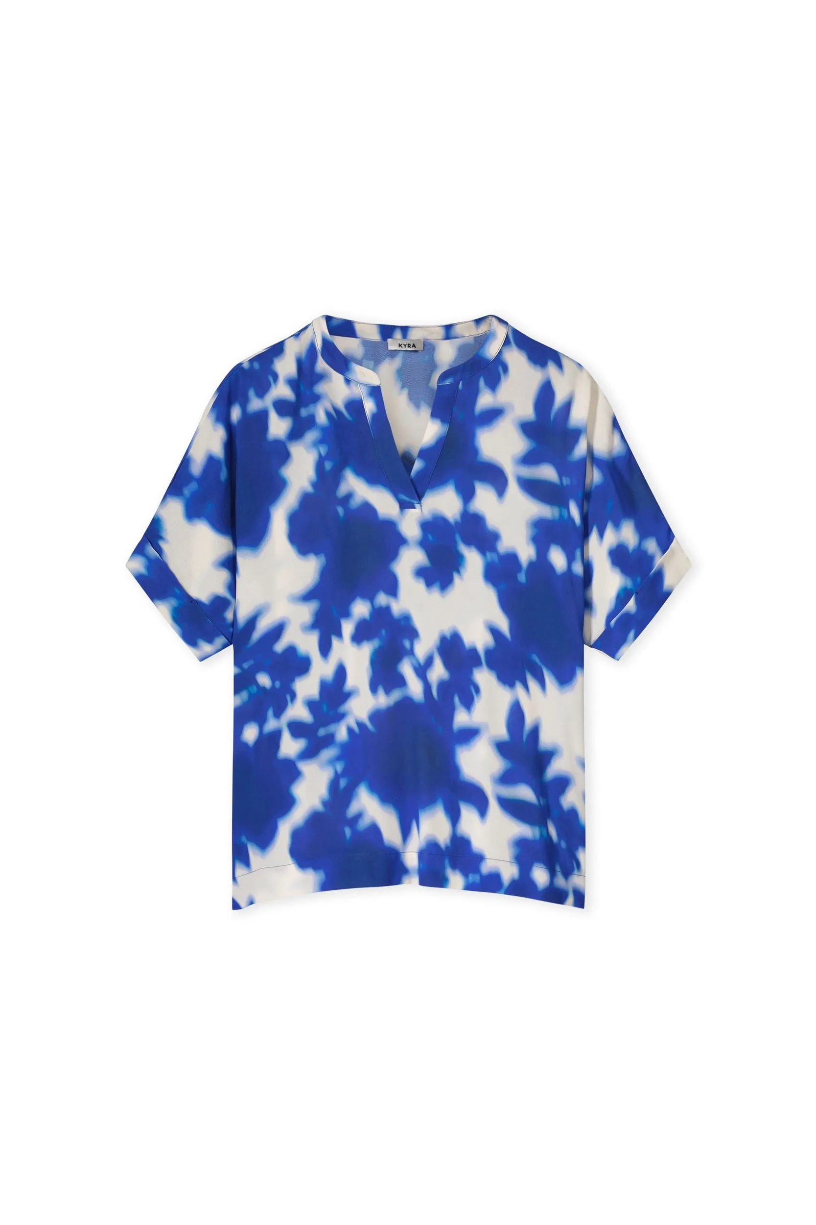 Karen Short Sleeve Floral Print Blouse