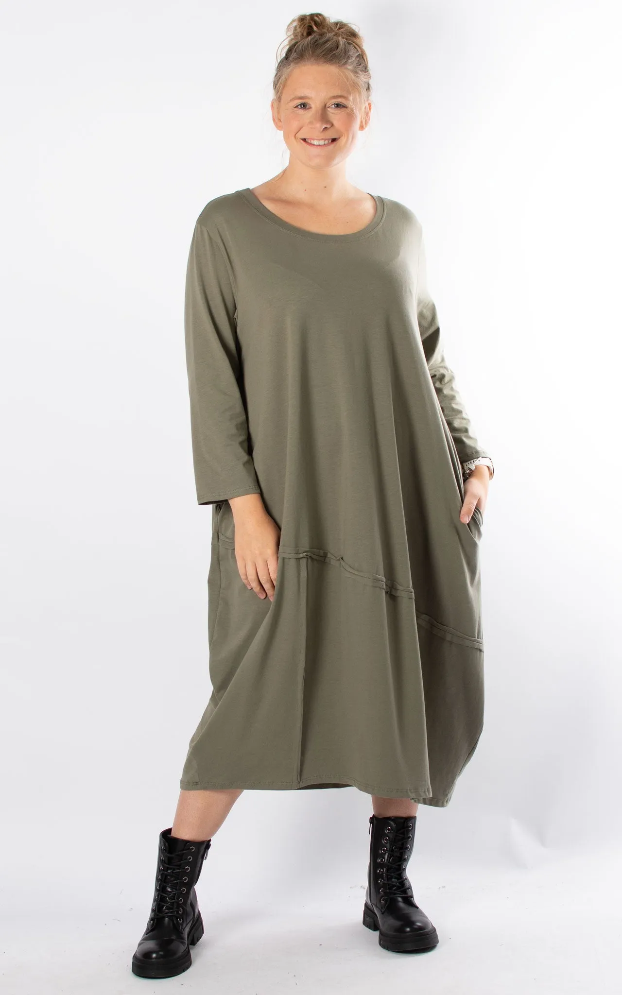 Katrina Dress | Long Sleeve | Khaki