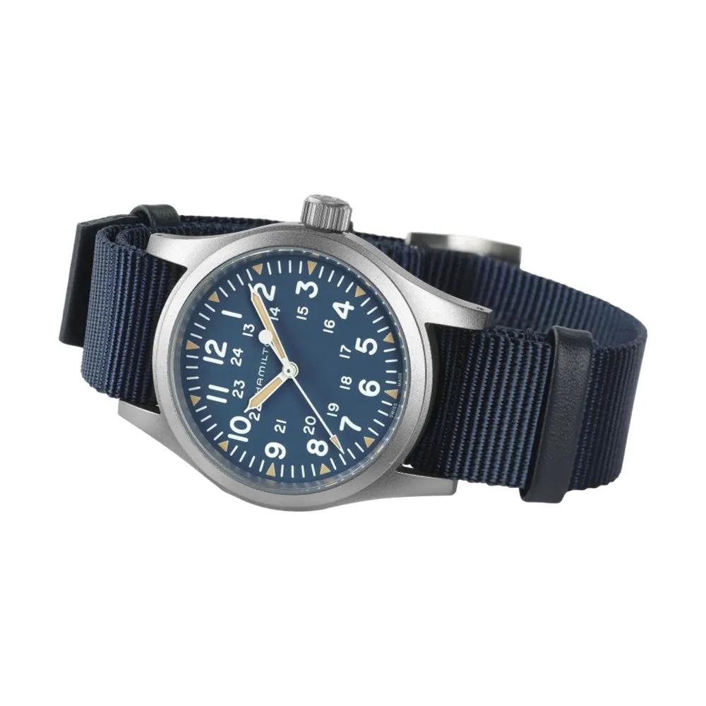 Khaki Field Mechanical 38mm Blue