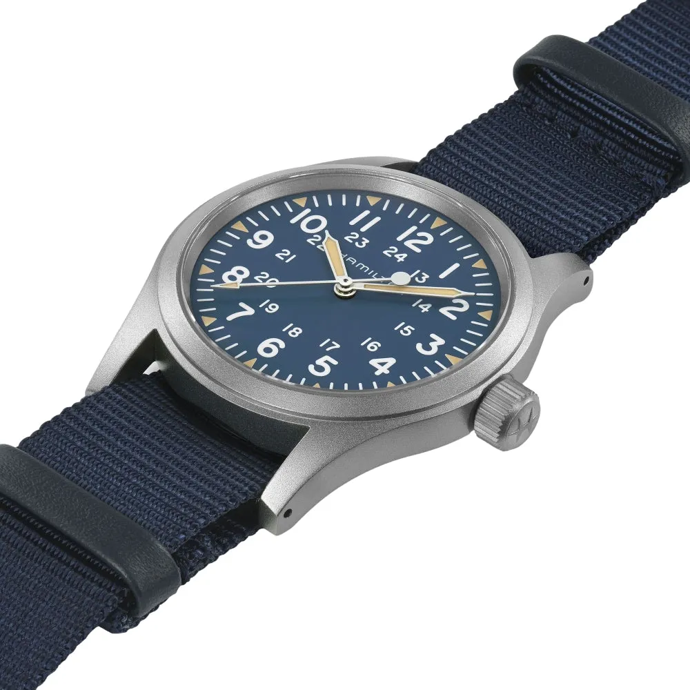 Khaki Field Mechanical 38mm Blue