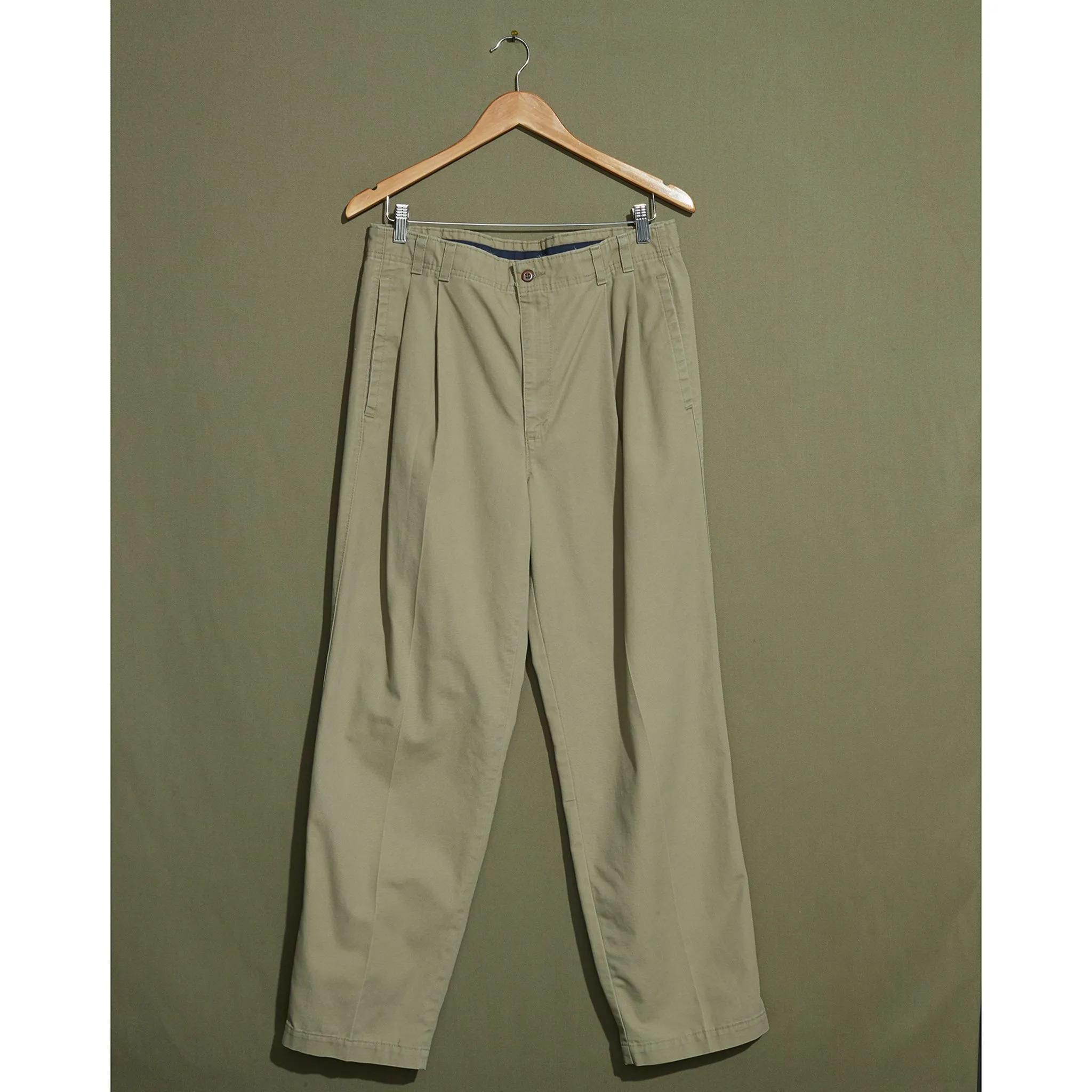 Made in USA, Double Pleated Khaki Pants - 32 x 30