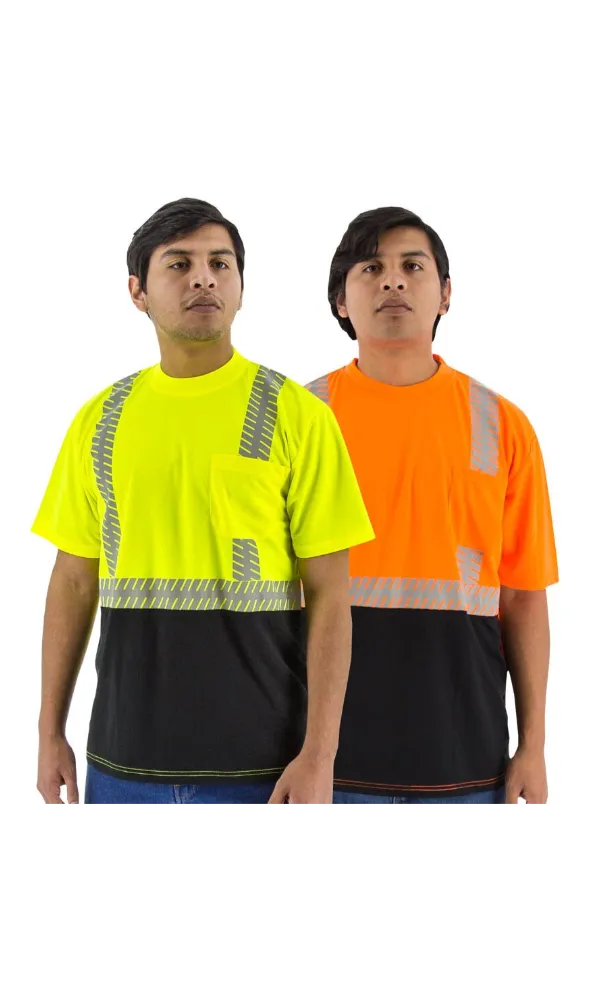 Majestic 75-5216 Safety Short Sleeve Shirt Hi-Vis