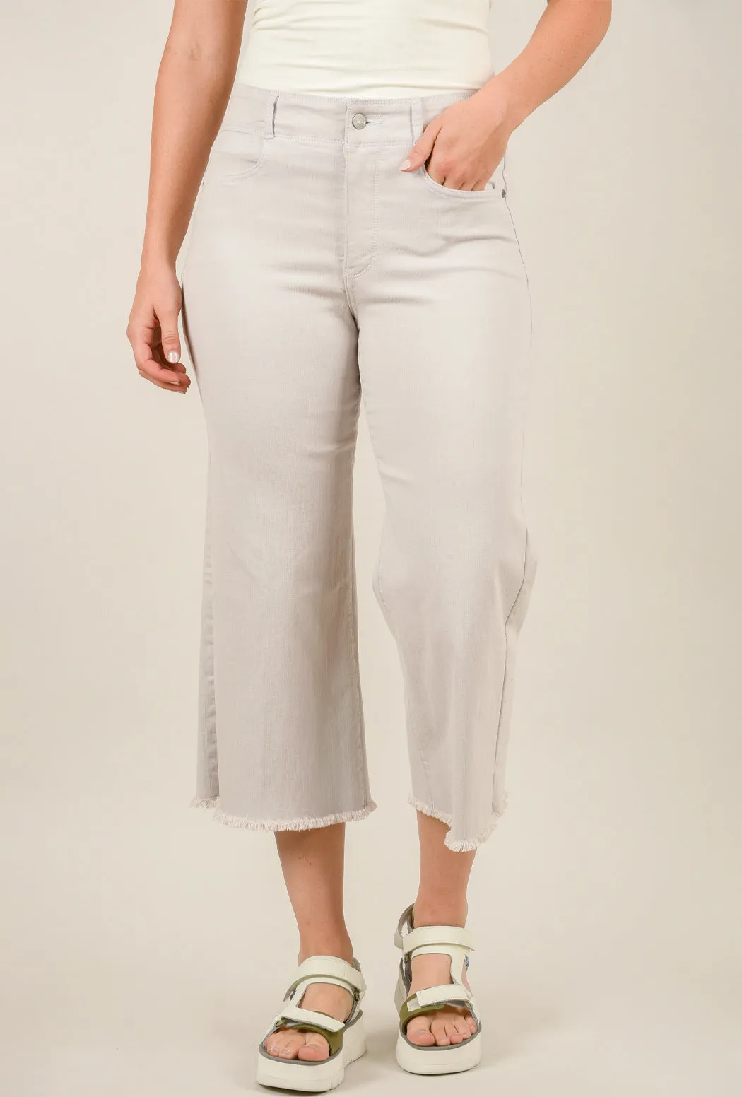 Major Wide Leg Capri, Roadtrip Beige