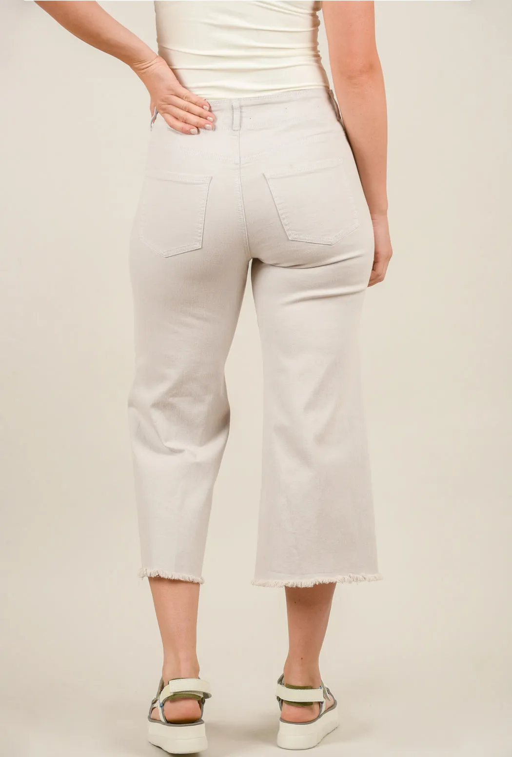 Major Wide Leg Capri, Roadtrip Beige