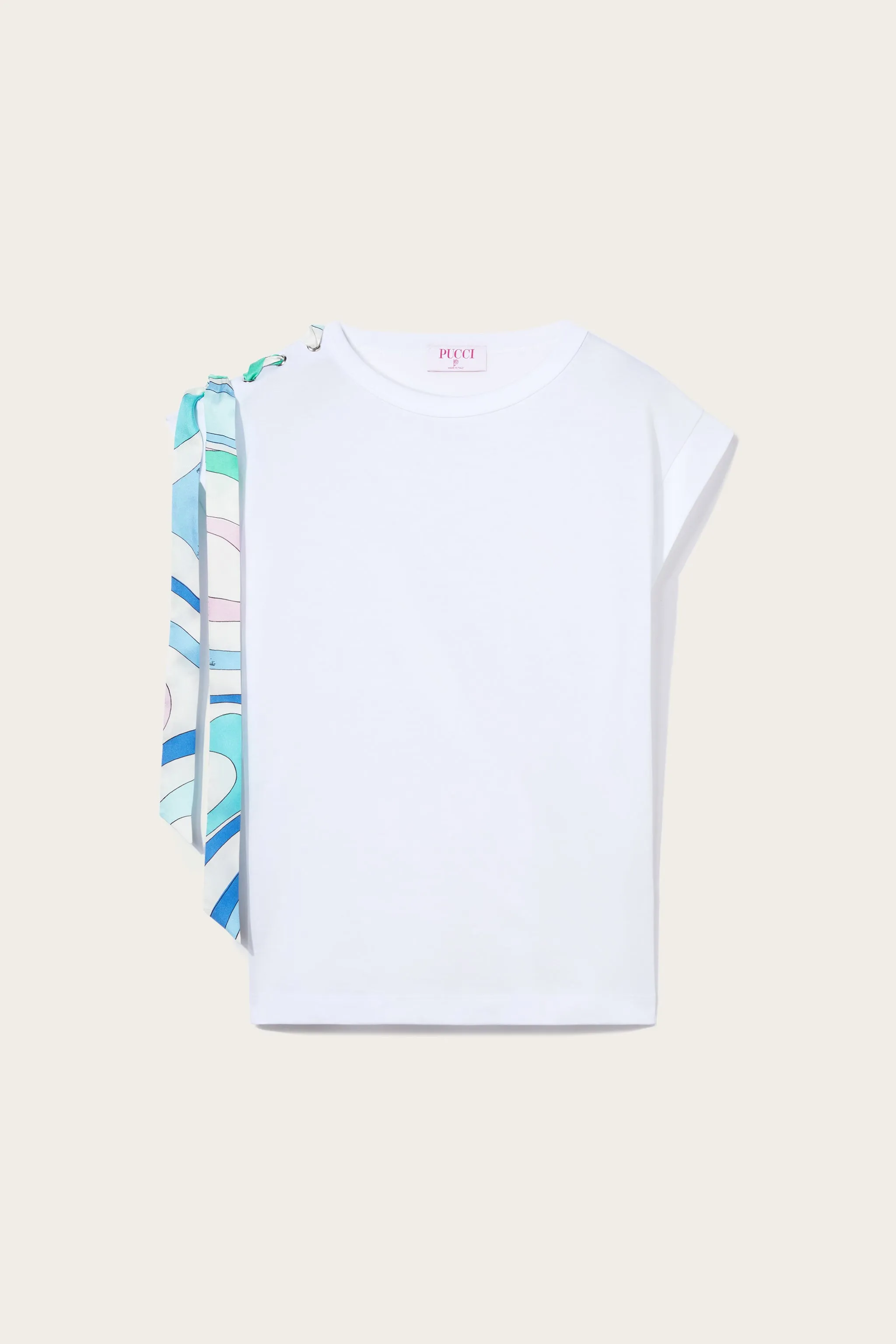 Marmo-Print Cotton T-Shirt