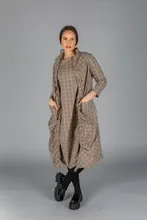 Paolo Tricot Sale, WT220848 Long Balloon Print Dress 50% Off Regular Price