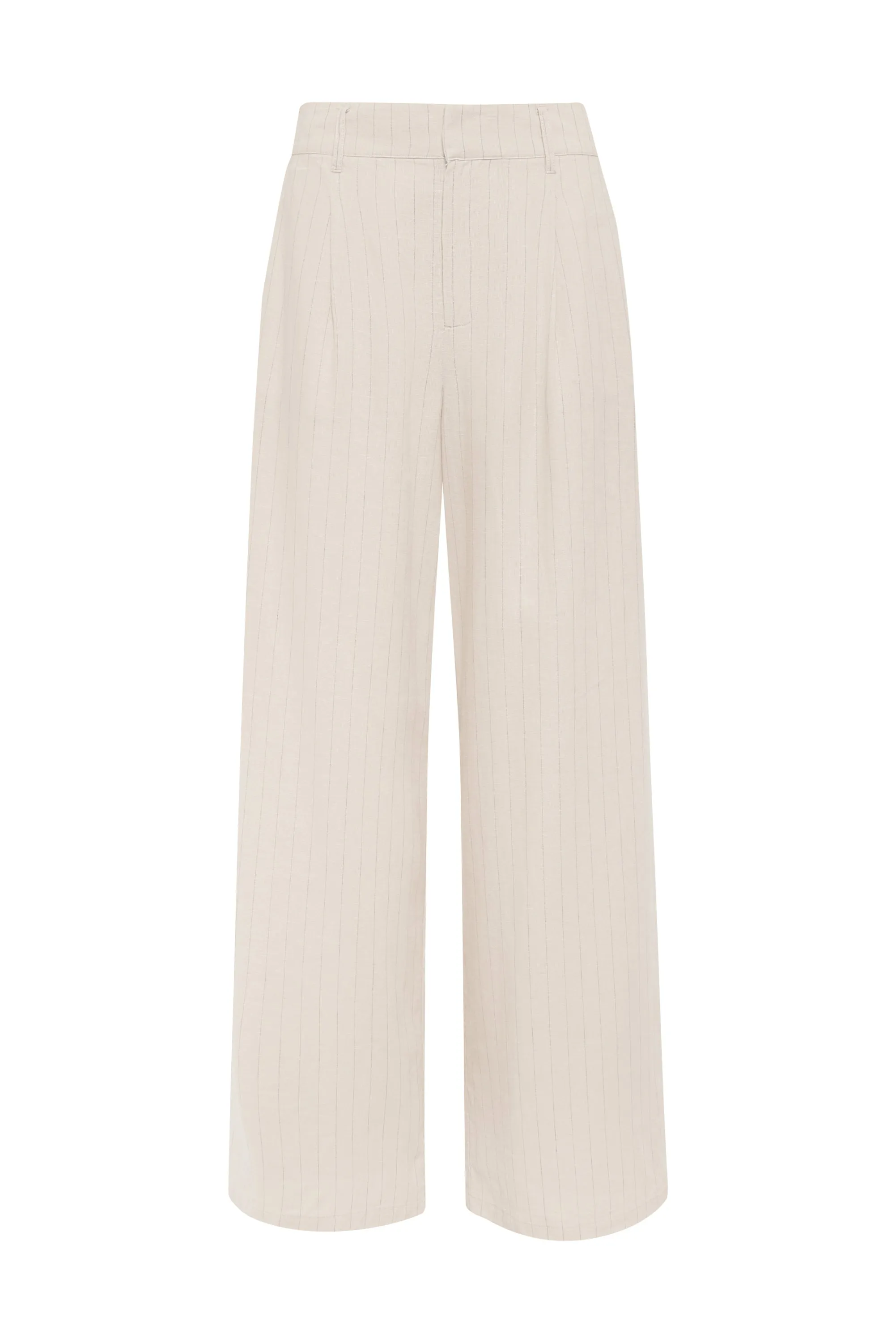 Pleat Up High Rise Trouser Vineyard Stripe