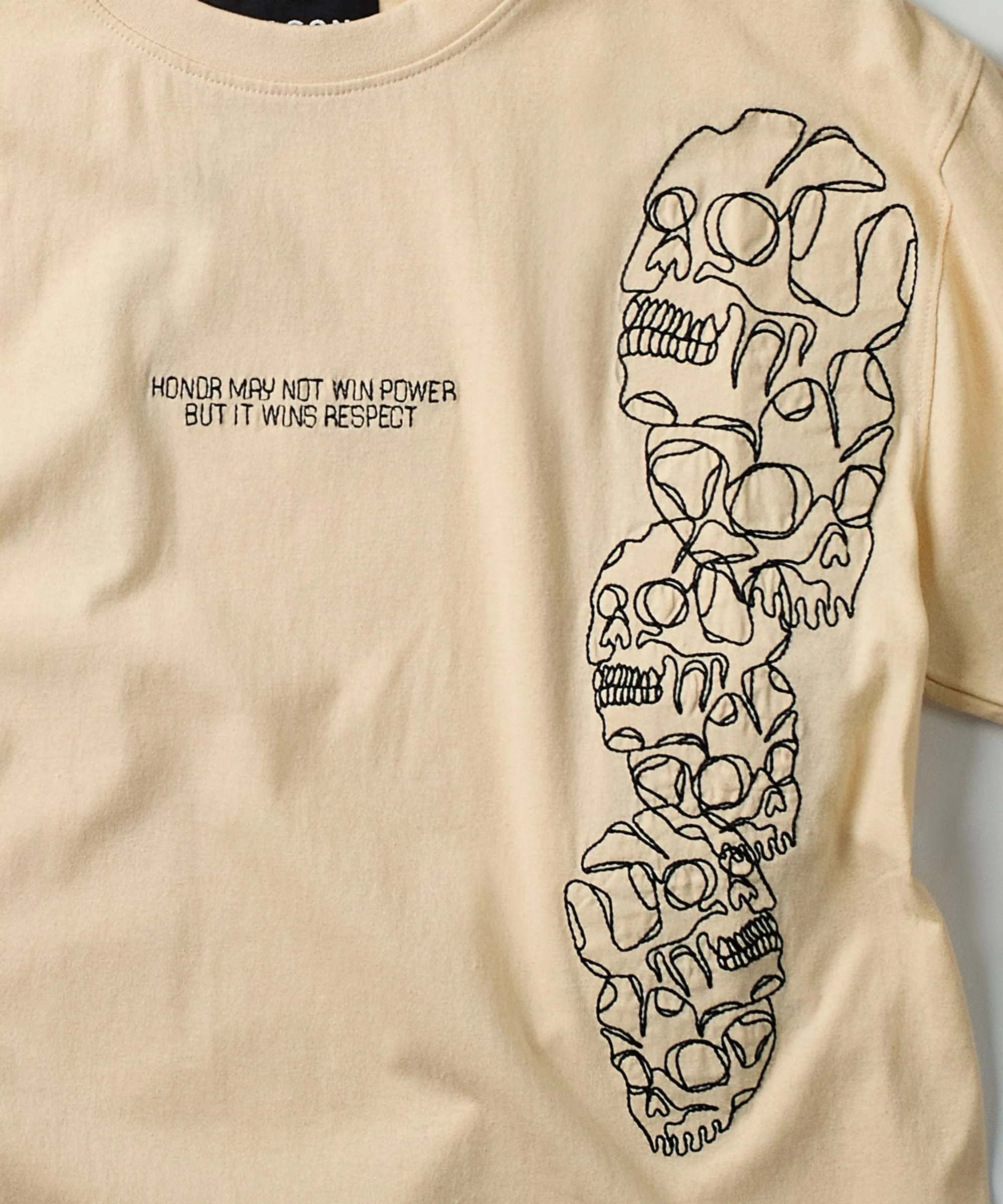 Respect Embroidered Short Sleeve Tee - Khaki