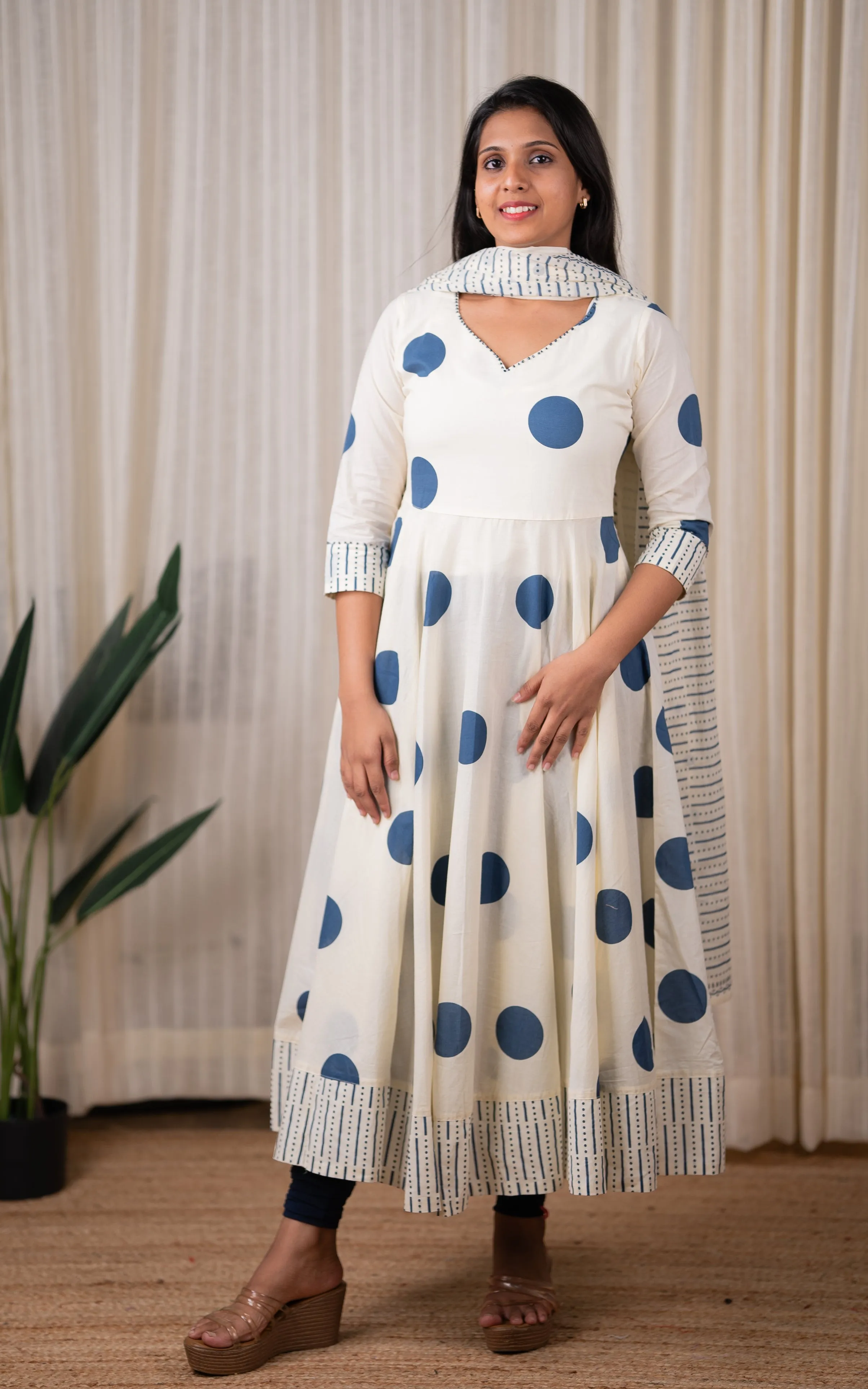 Samriddhi Blue (Kurti Dupatta)