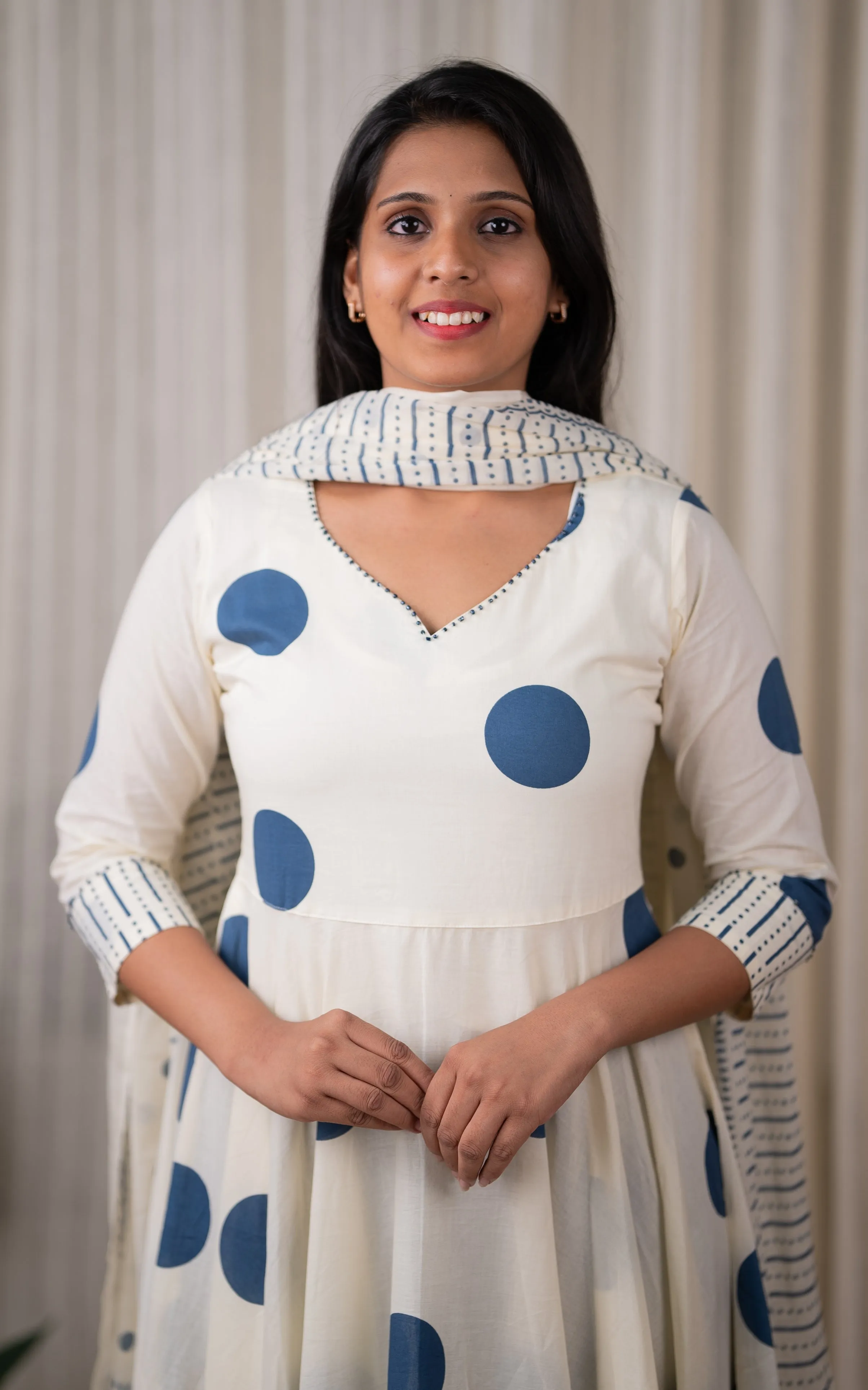 Samriddhi Blue (Kurti Dupatta)