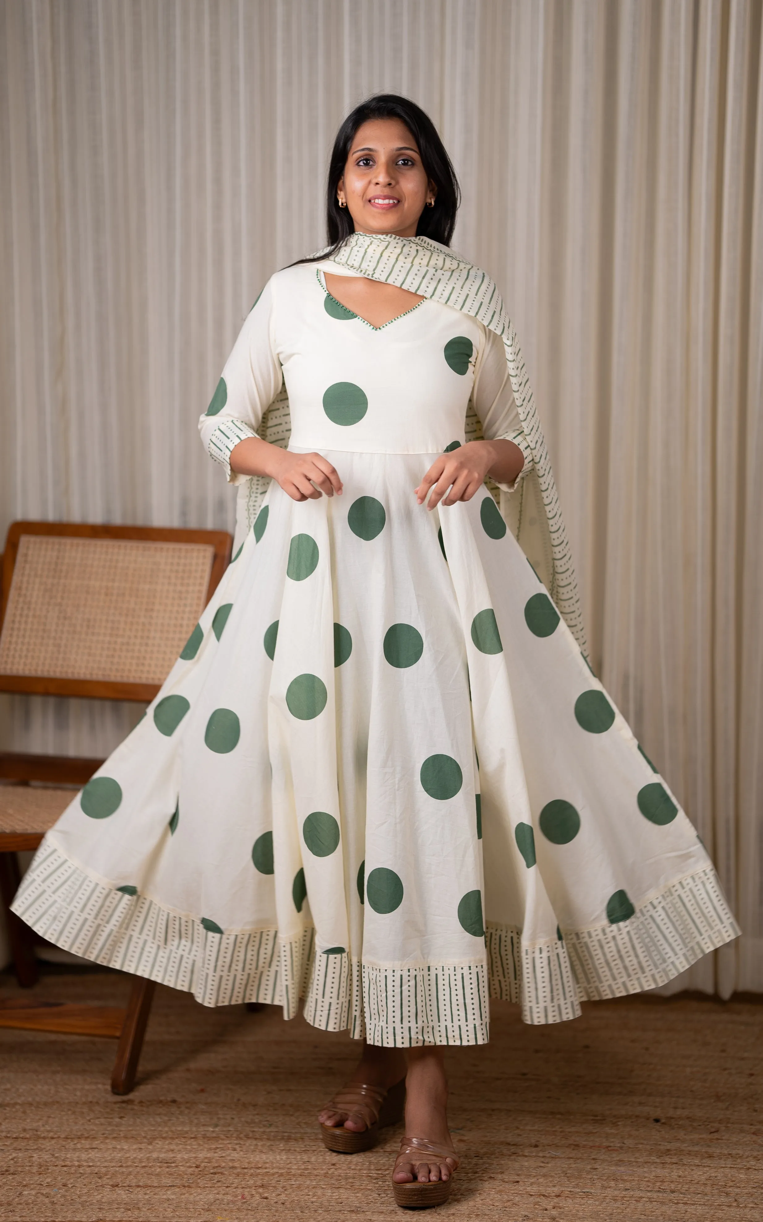 Samriddhi Green (Kurti Dupatta)