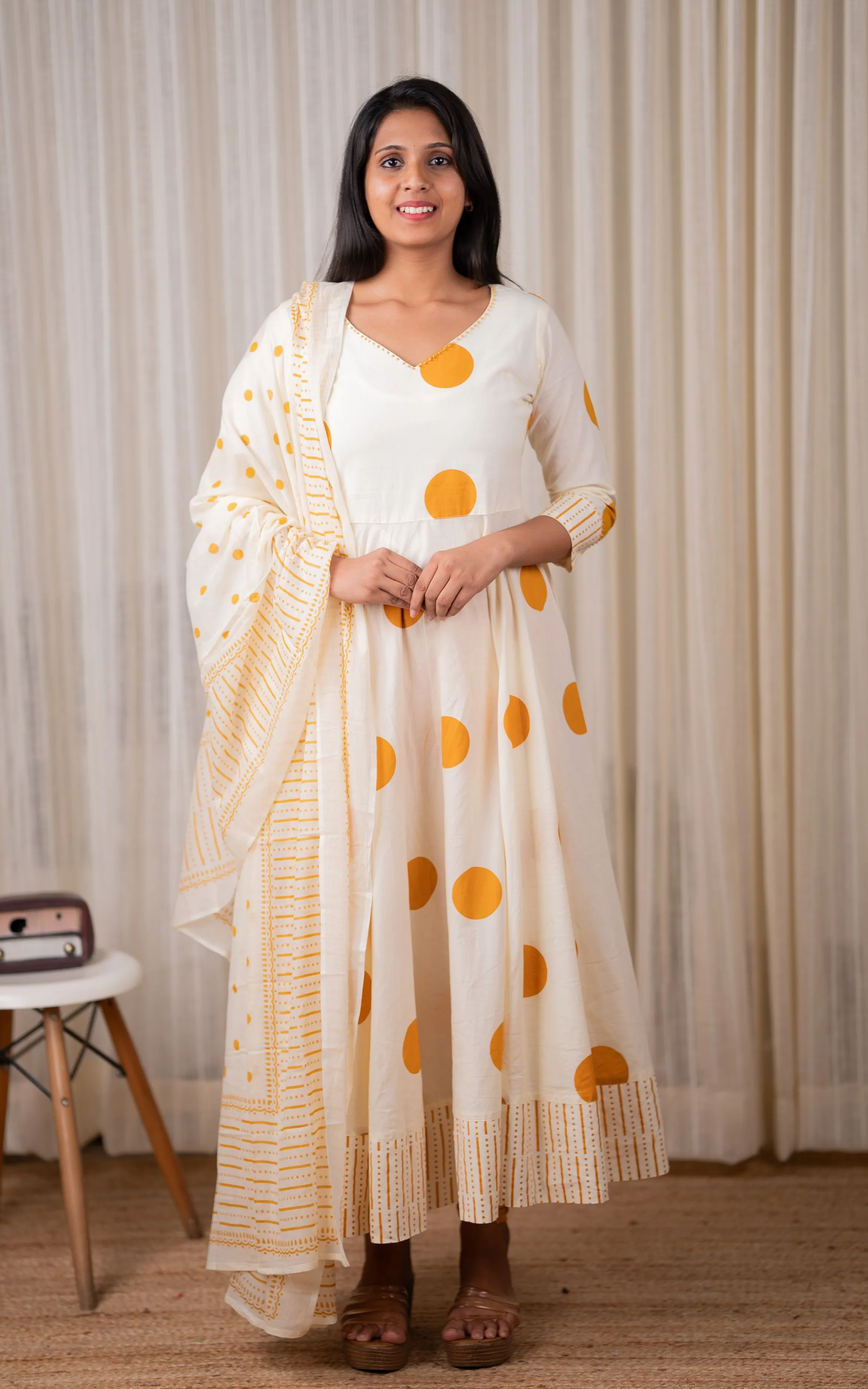 Samriddhi Mustard (Kurti Dupatta)