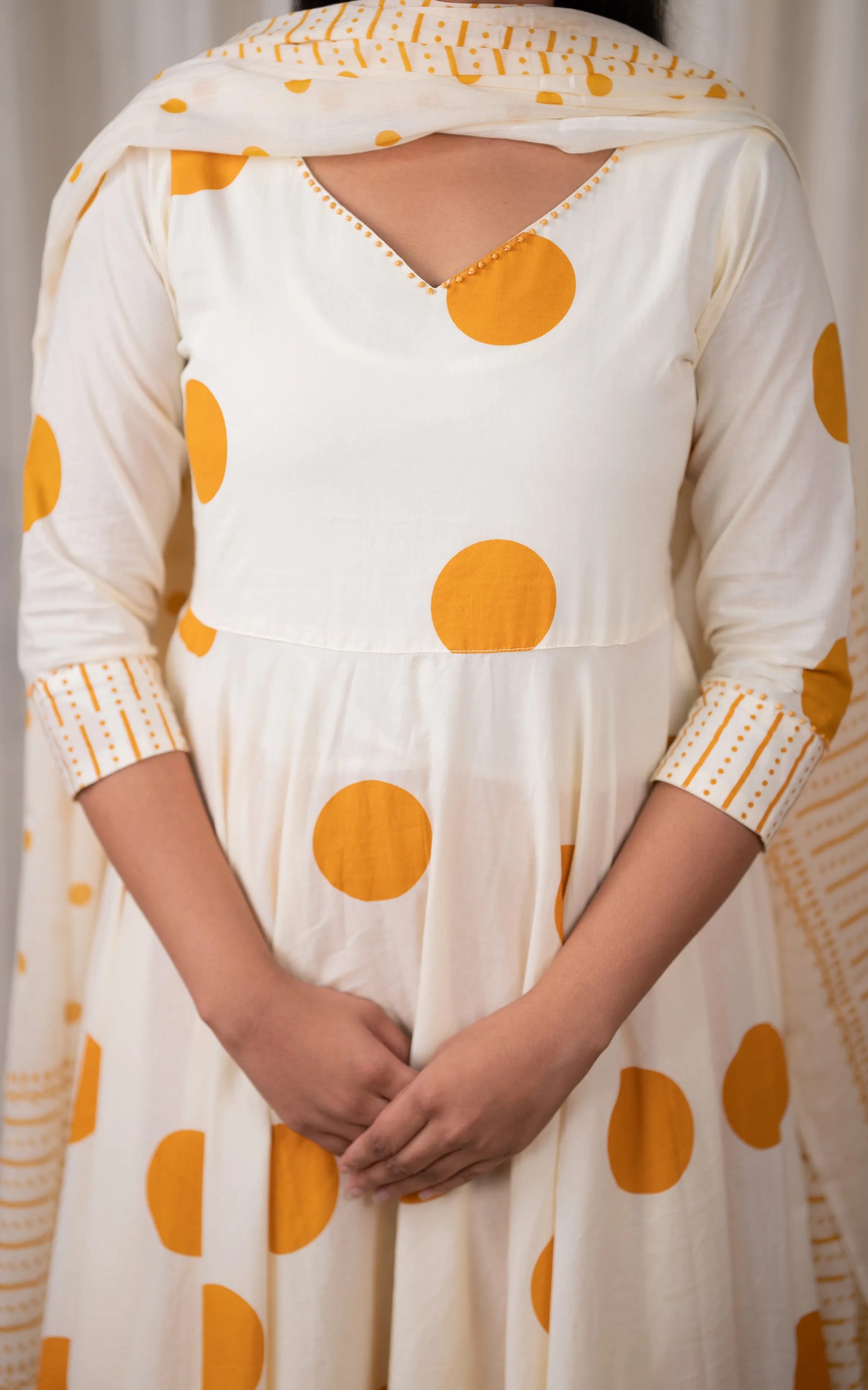 Samriddhi Mustard (Kurti Dupatta)