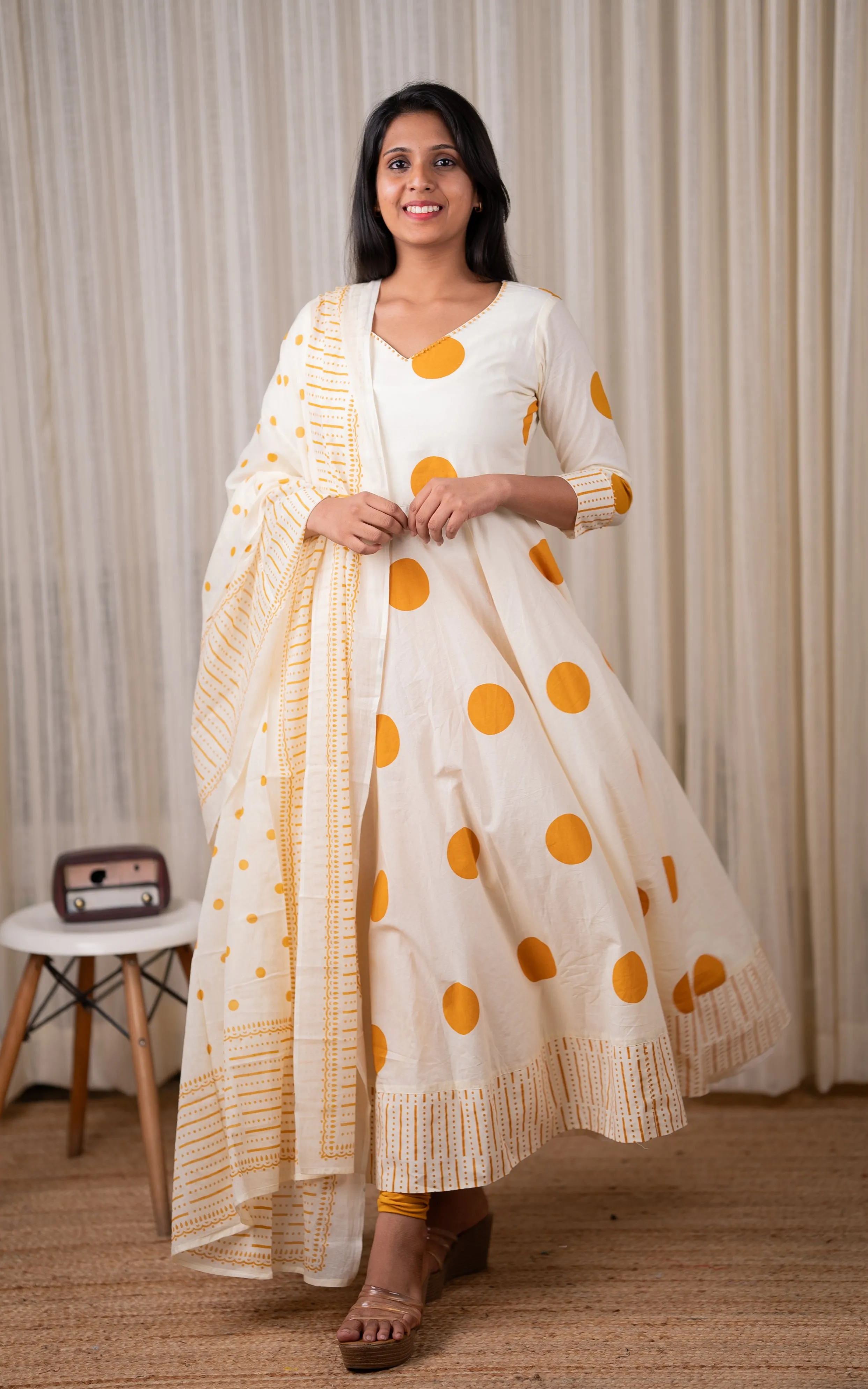 Samriddhi Mustard (Kurti Dupatta)