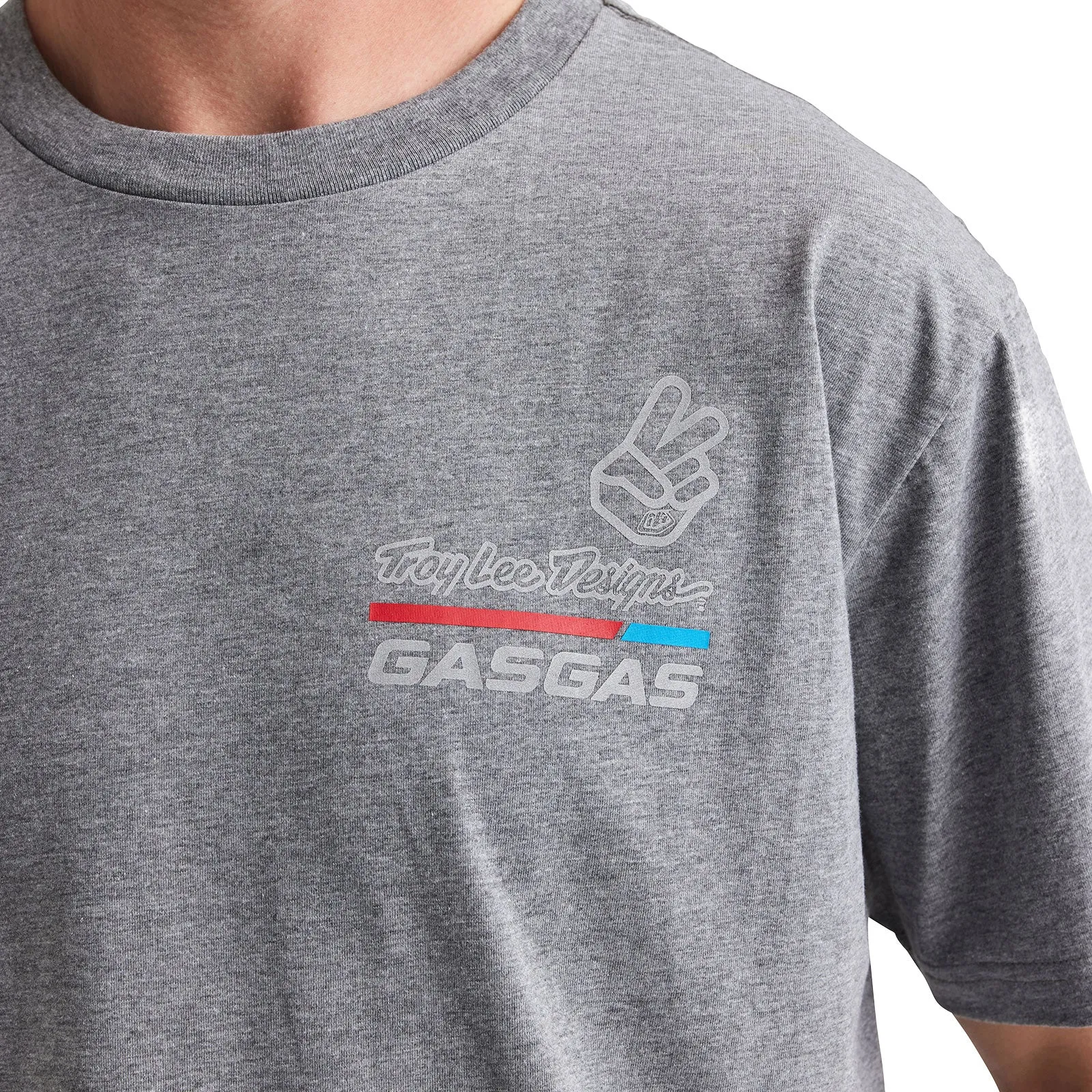 Short Sleeve Tee TLD GasGas Team Core Heather Gray