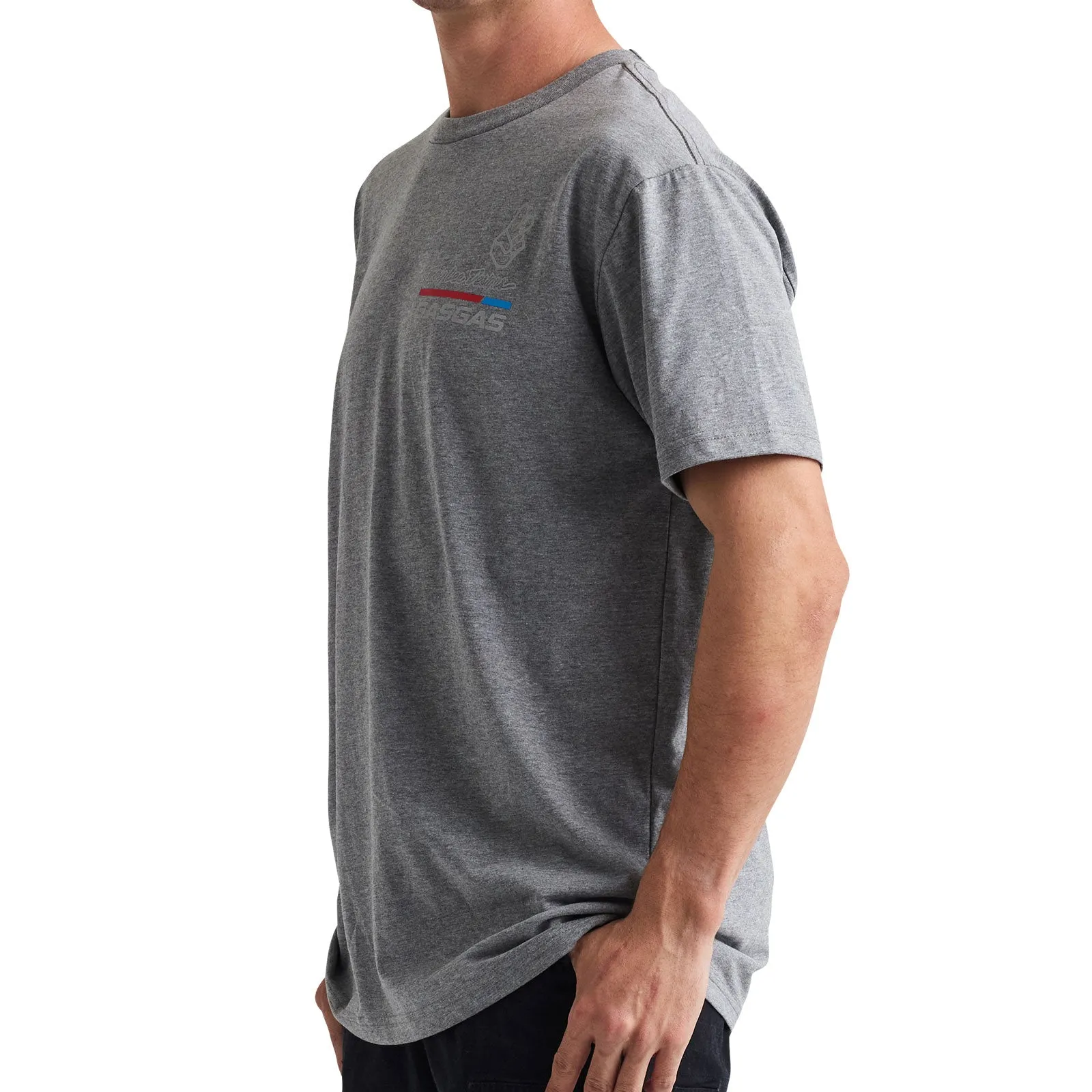 Short Sleeve Tee TLD GasGas Team Core Heather Gray