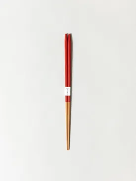 Slim Bamboo Chopsticks, Red