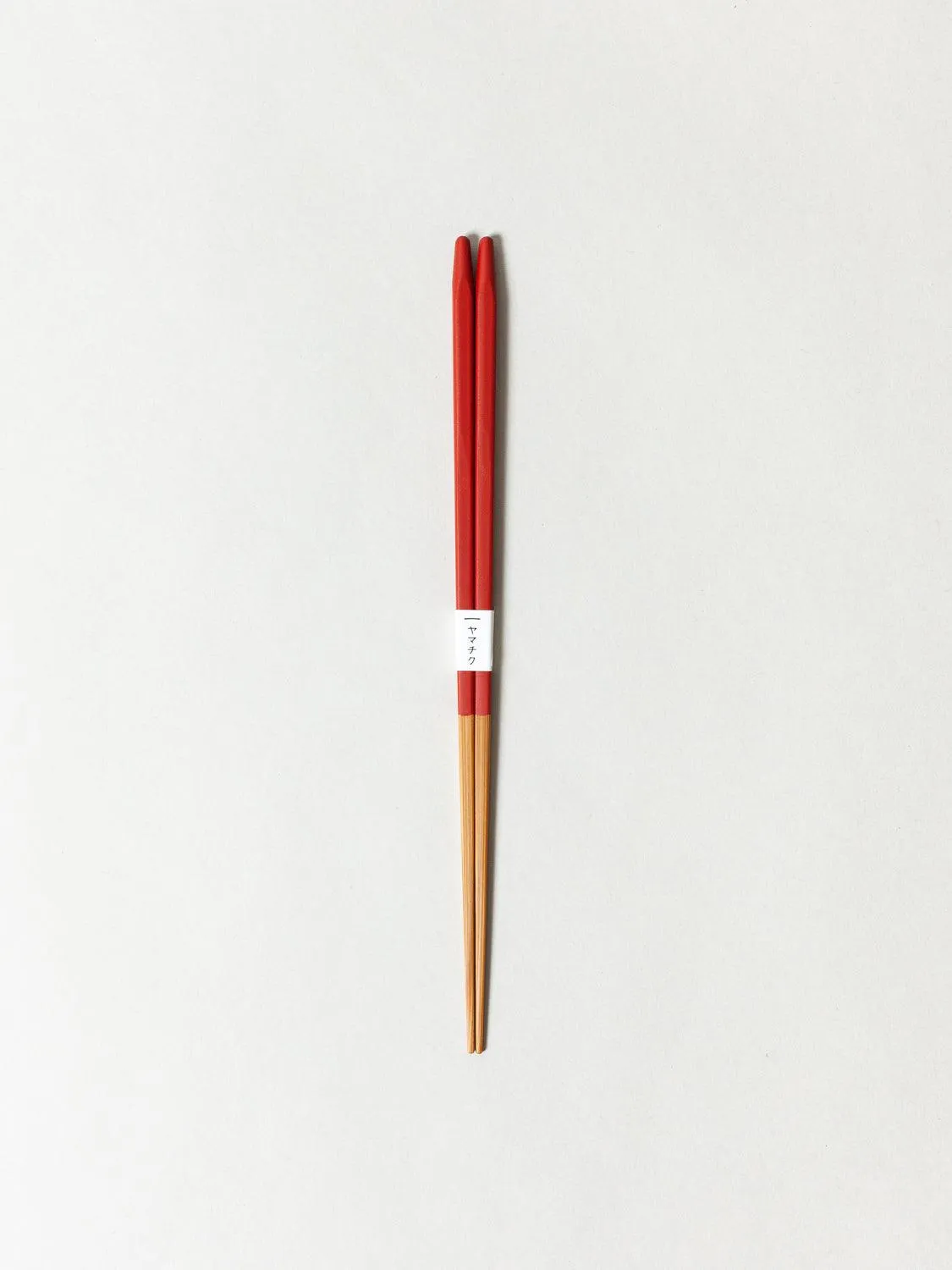 Slim Bamboo Chopsticks, Red