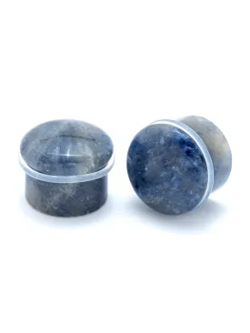 Sodalite Single Flared Stone Plugs