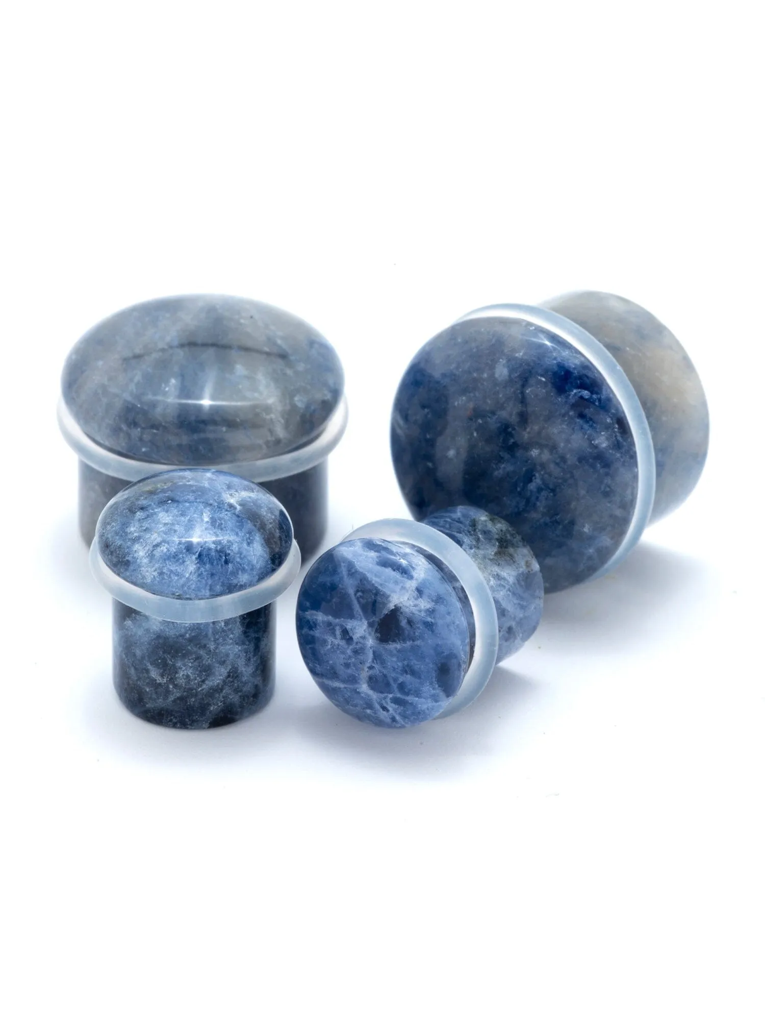 Sodalite Single Flared Stone Plugs