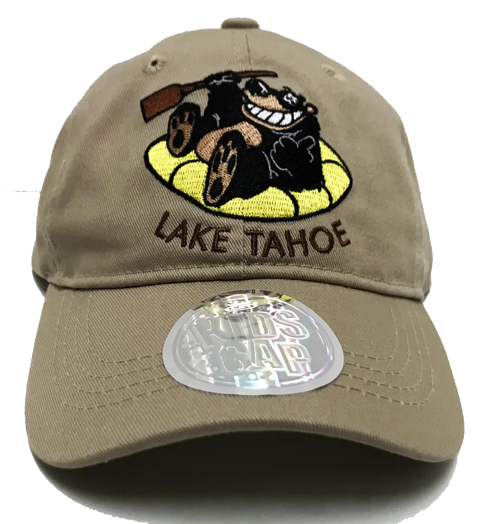 Souvenir Ball Cap Kids Rafting Bear, Lake Tahoe