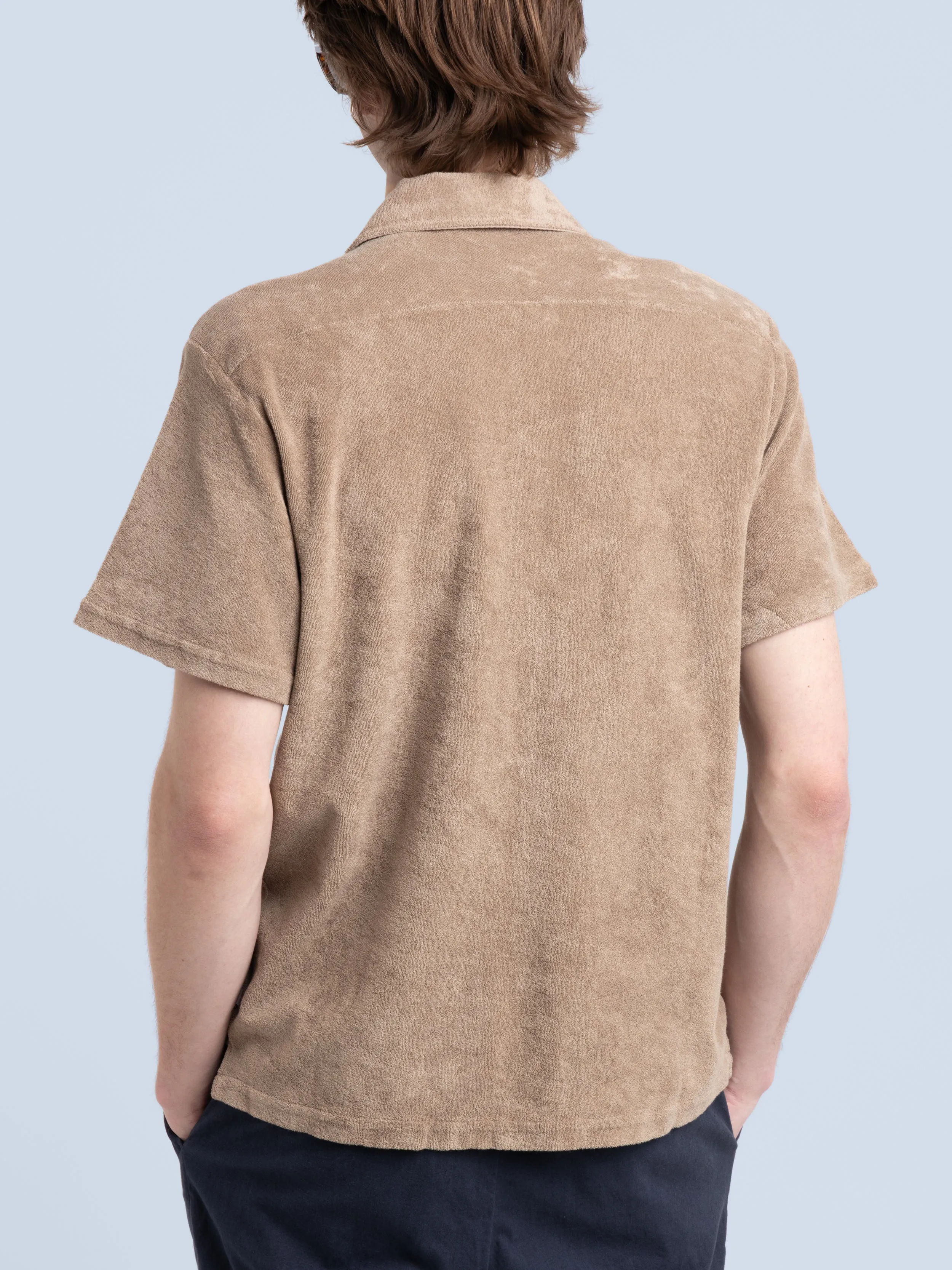 Taupe Brown Terry Shirt