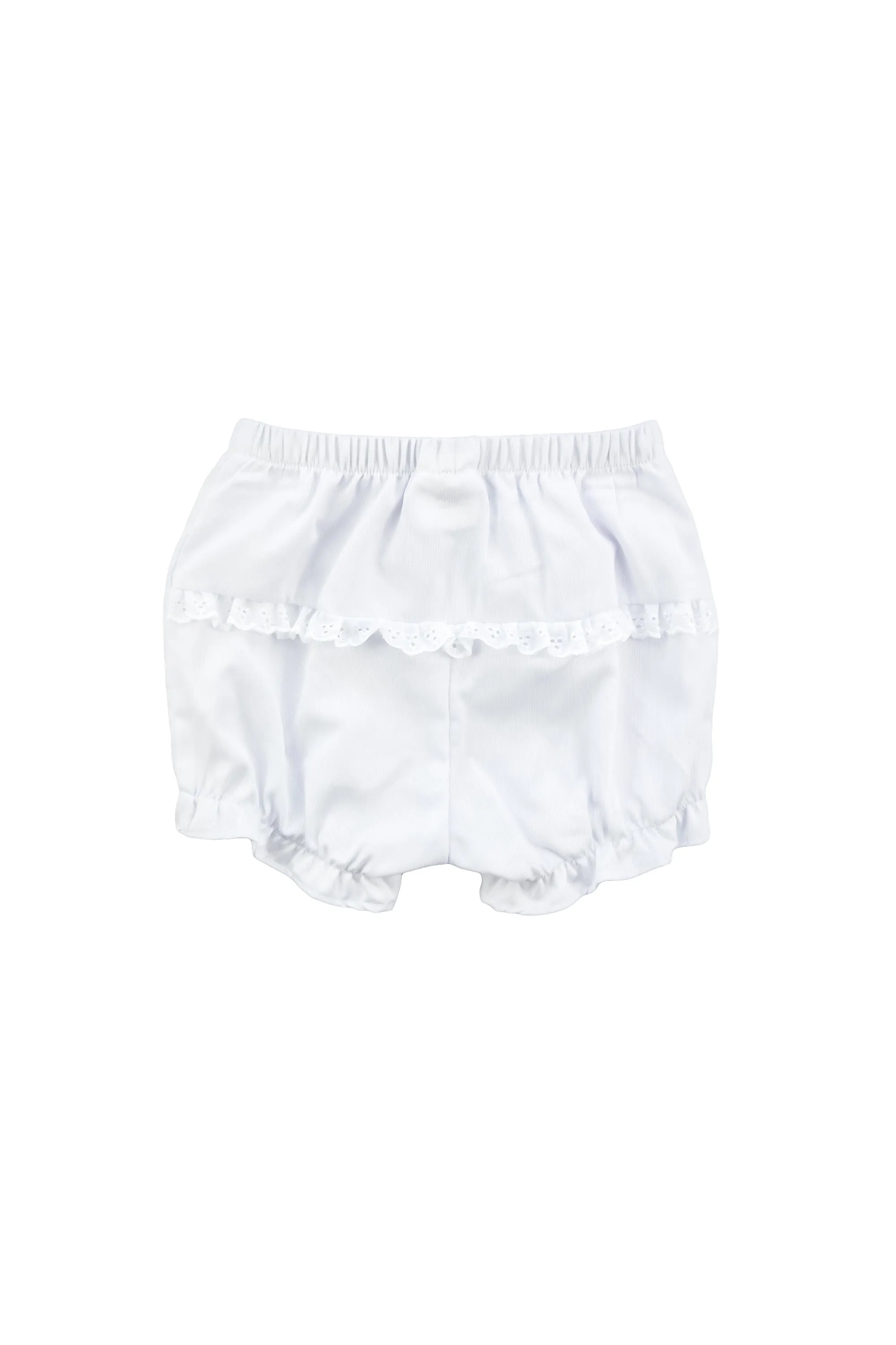 White Ruffle Leg Bloomer