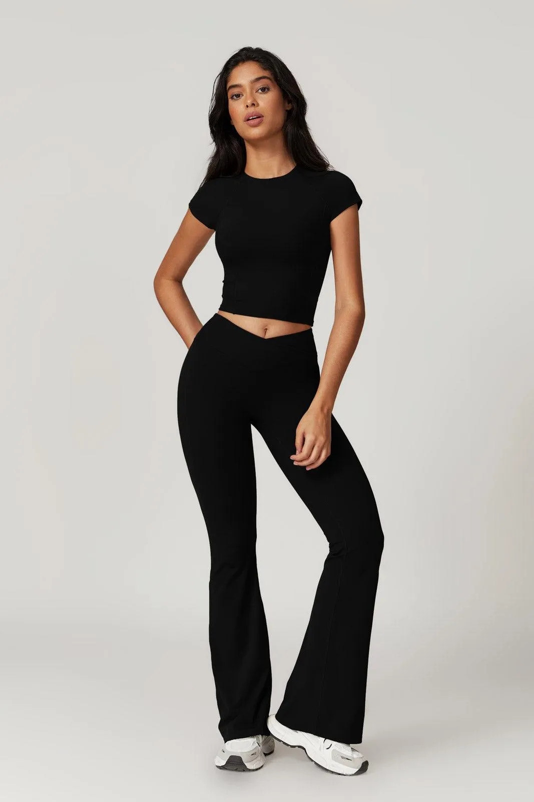 Zoe Flare Leggings - Black