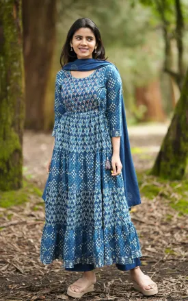 Zoya Blue (Kurti Pant Dupatta)